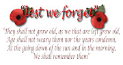 ANZAC Day Lest we forget (lest we forget)