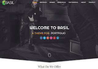 Basil Portfolio Blogger Template