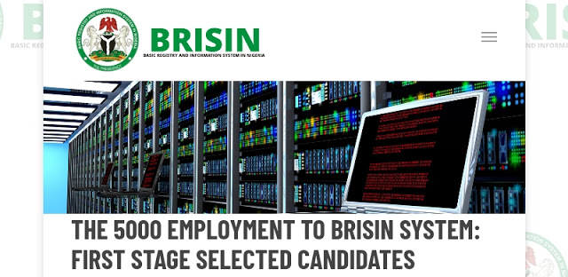 BRISIN RECRUITMENT : STATISTICS OF THE APPLICANTS BASED ON STATE, SEX AND EDUCATIONAL QUALIFICATION