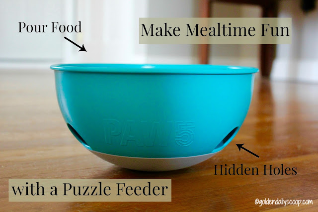 Dog bowl for mealtime, dog puzzle, 