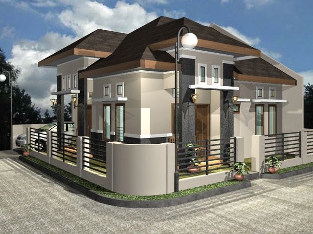 Desain Rumah Pojok