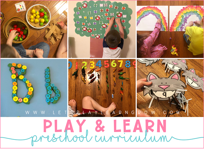 Play and Learn Preschool Curriculum is a play based curriculum for preschoolers. With 41 themes to choose from, your kids will have fun playing and learning as they prepare to begin kindergarten.