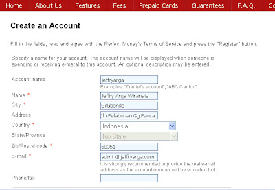 Cara Mendaftar Perfect Money
