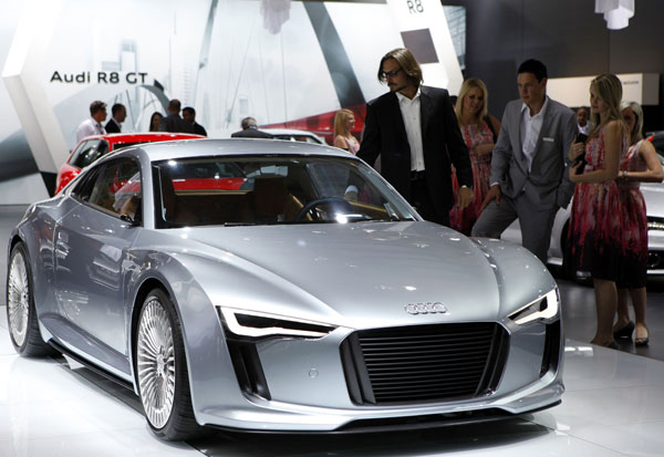 Audi etron concept electric car At Johannesburg Motor Show Photo