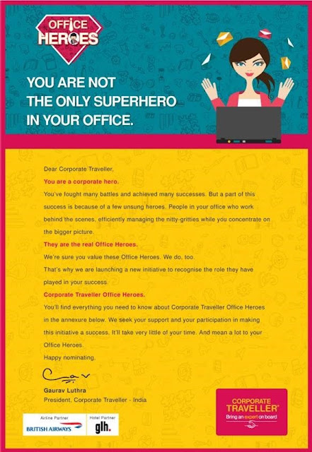 Corporate Traveller Announces ‘Office Hero’ Campaign in association with British Airways and GLH Hotels