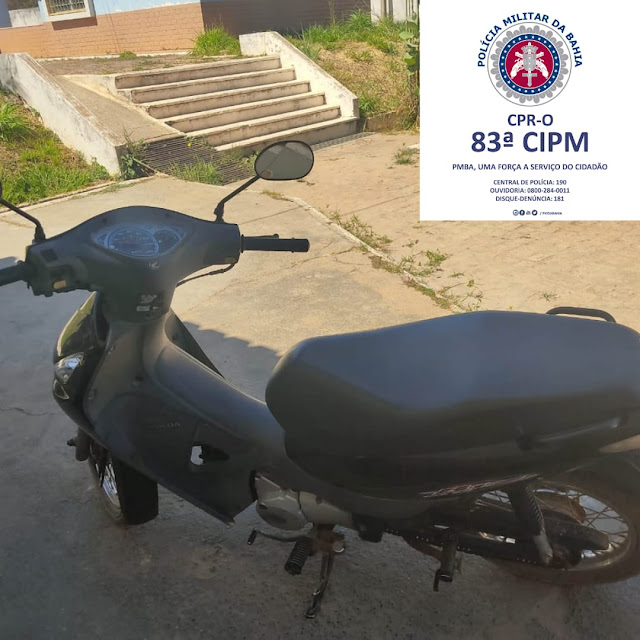 83ª CIPM prende indivíduo com moto roubada no bairro Santa Luzia em Barreiras