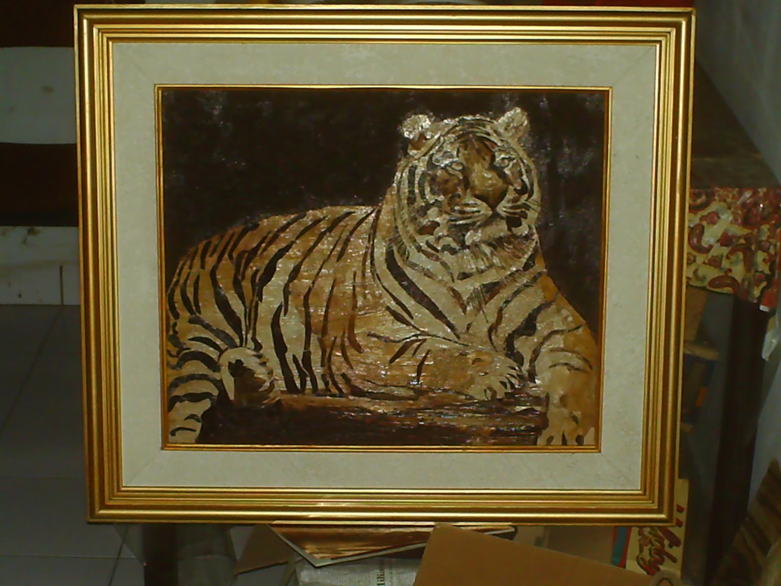 online shop Lukisan pelepah Pisang Harimau 1 