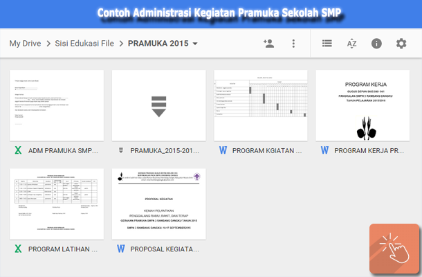 Contoh Administrasi Kegiatan Pramuka Sekolah SMP  Sisi 