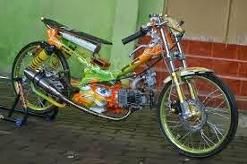 Gambar Keren Modifiasi Motor Satria Fu Drak Race