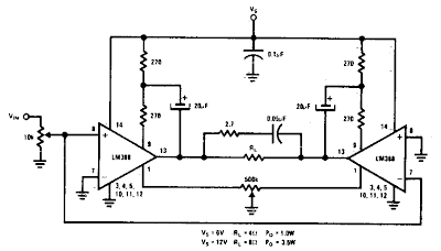 Simple Bridge Amplifier Circuit Diagram