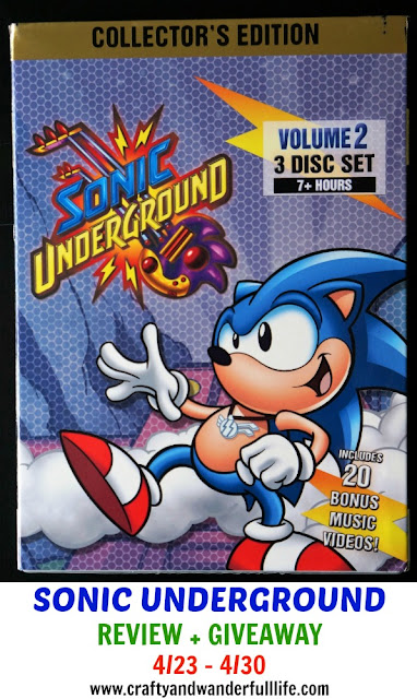 Crafty And Wanderfull Life Ncircle Entertainment S Sonic Underground Volume 2 Dvd Set Review Giveaway