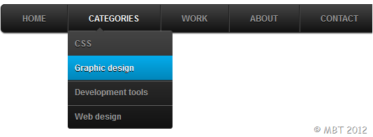 CSS3 Drop down menu