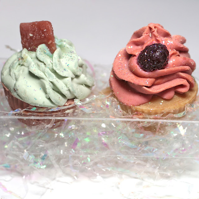 Handmade Natural Beauty Cupcake Soap Duo 