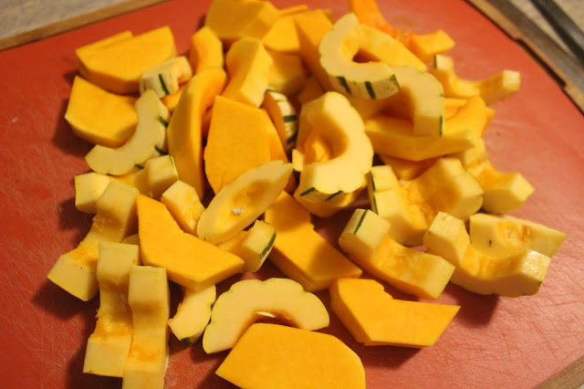 Roasted Squash with yogurt and spiced pistachios