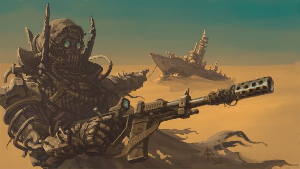 Handflammen Werfer artstation arte ilustrações sombrias ficção científica fantasia