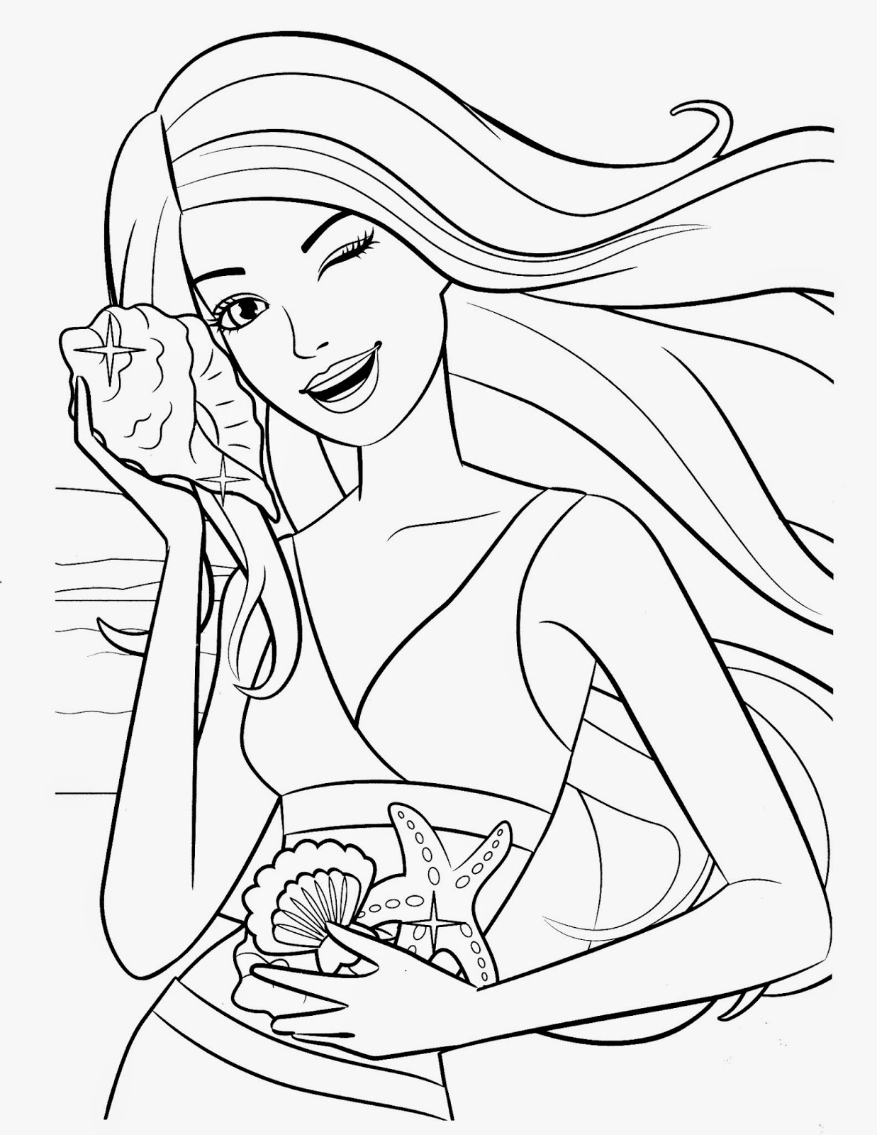 Barbie Coloring Pages To Print 9