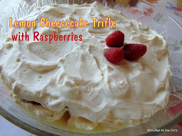 Lemon Cheesecake Trifle with Raspberries