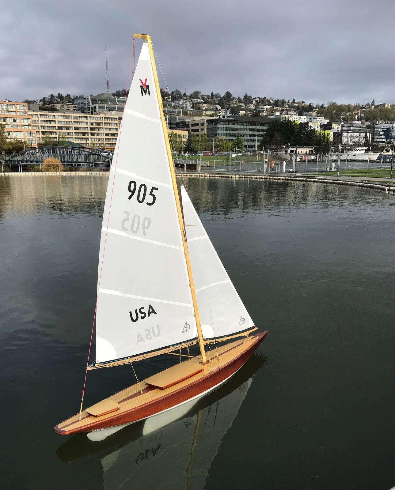 Presenting the Wampum VM Vintage Marblehead RC Sailboat!