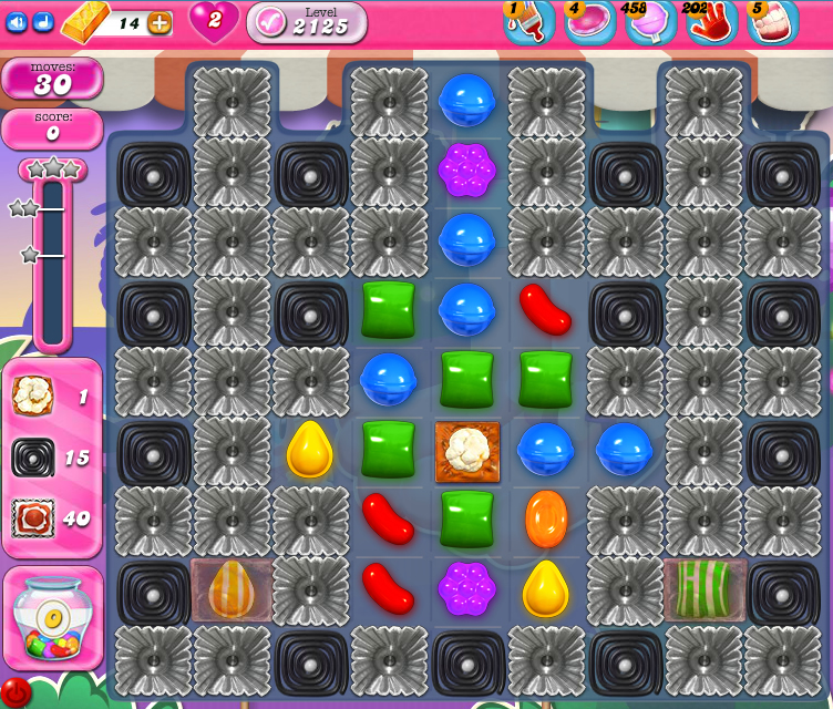 Candy Crush Saga level 2125