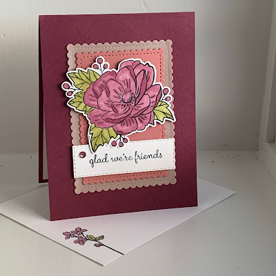 Floral Thank You card using Paper Pumpkin Lovely Day February 2020 Stamp Set