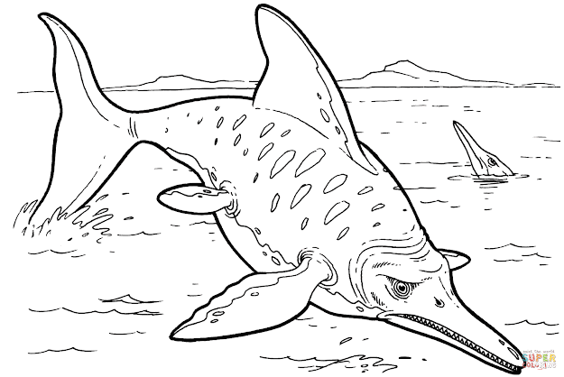 Click The Ichthyosaur Coloring Pages 