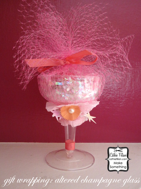 Champagne glass party favors