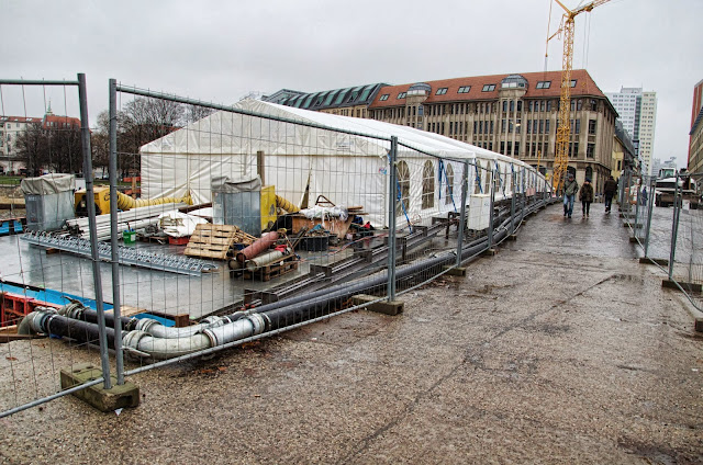 Baustelle Museumsinsel, Friedrichsbrücke, Brückensanierung, Bodestraße, 10178 Berlin, 10.12.2013