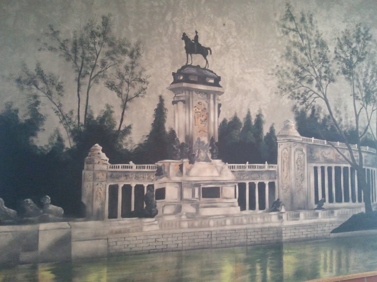 mural estanque del retiro.