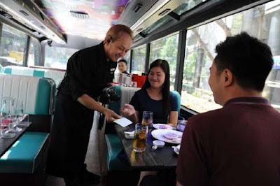 Passengers riding in Singapore