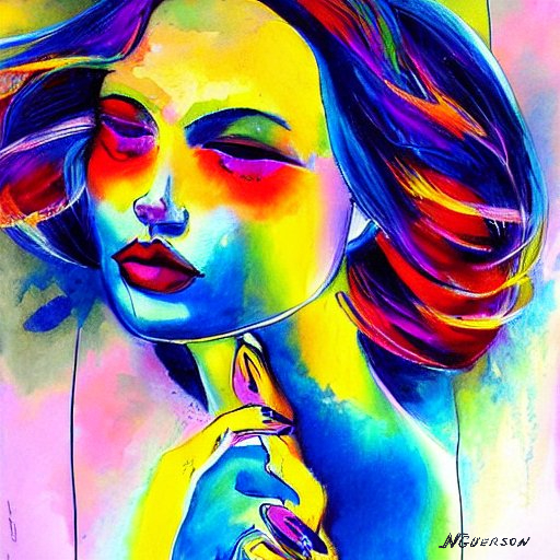 ART GALLERY - Art Drawing Vivid Colors Girl Wallpaper HD