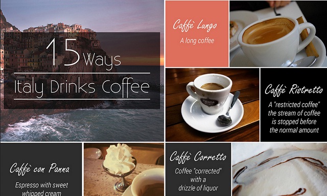 Image: 15 Ways Italy Drinks Coffee #infographic