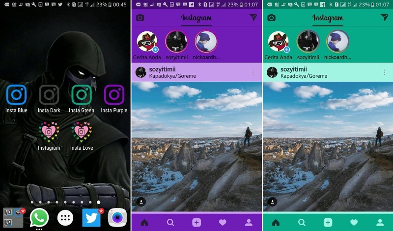 Instagram + Instagram2 Apk Clone di Android (Instwogram ...