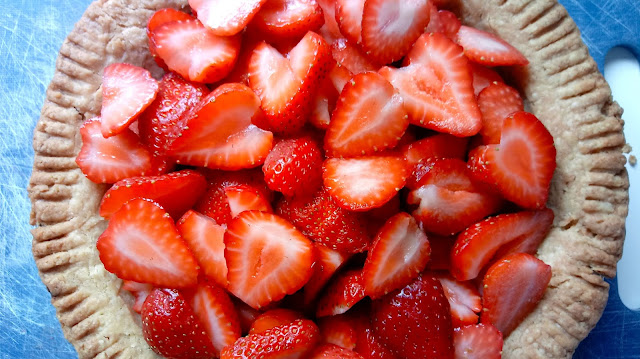 Fresh Strawberry Pie with Sourdough Crust