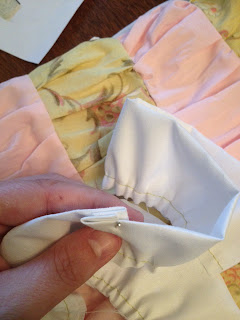 Fold over edges into each other to form clean seam.