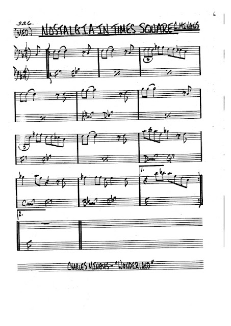 Partitura Bajo Charles Mingus