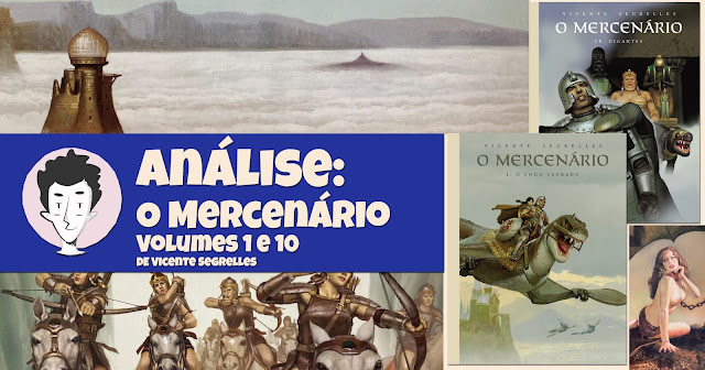 O Mercenário #1 e #10 – O Fogo Sagrado e Gigantes, de Vicente Segrelles - Ala dos Livros