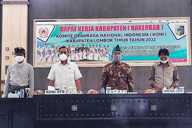 KONI Lombok Timur gelar rapat kerja kabupaten 2022