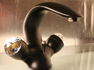 tell technology not only applies to education  Swarovski Crystal Elements in Glamorous Bathtub Faucet