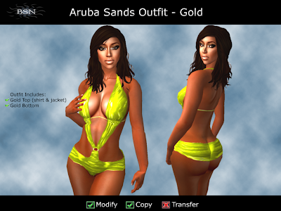 BSN Aruba Sands Outfit - Gold