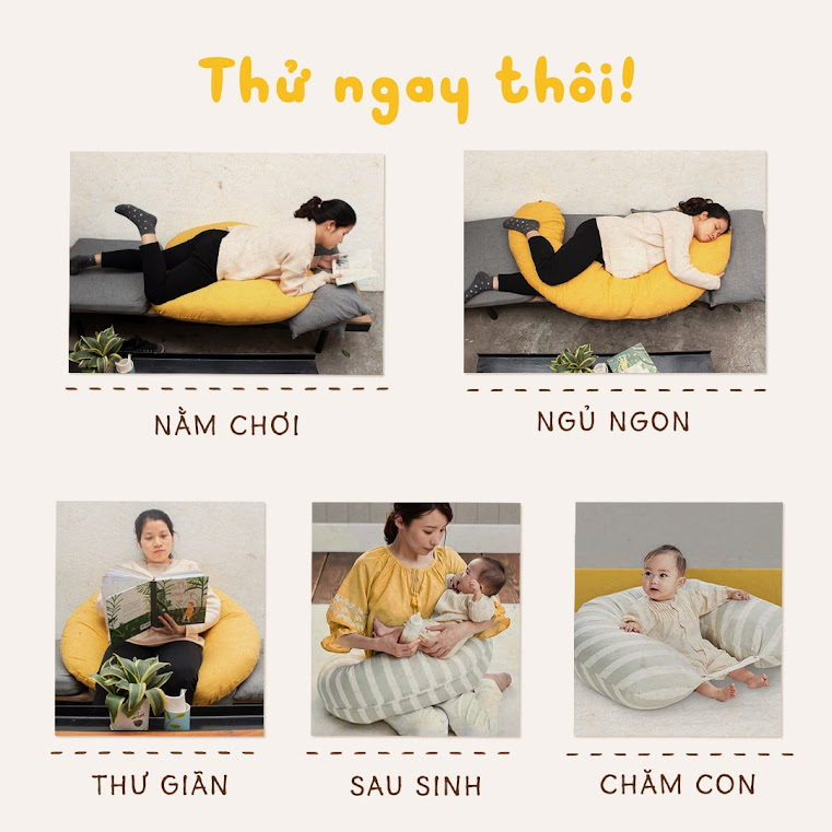 [A159] Khám phá những công dụng thần kỳ của gối chữ C cho Bà Bầu