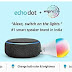 Echo Dot (3rd Gen, Black) + Wipro 9W LED Smart Color Bulb combo - Works with Alexa - Smart Home starter kit