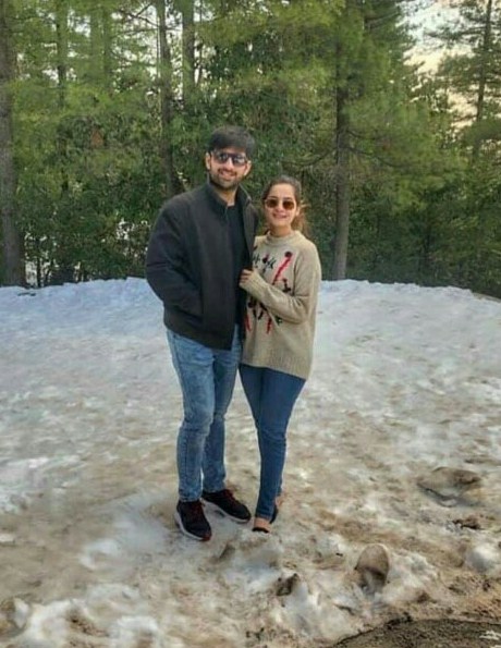 Aiman Khan And Muneeb Butt Vacaying In Murree