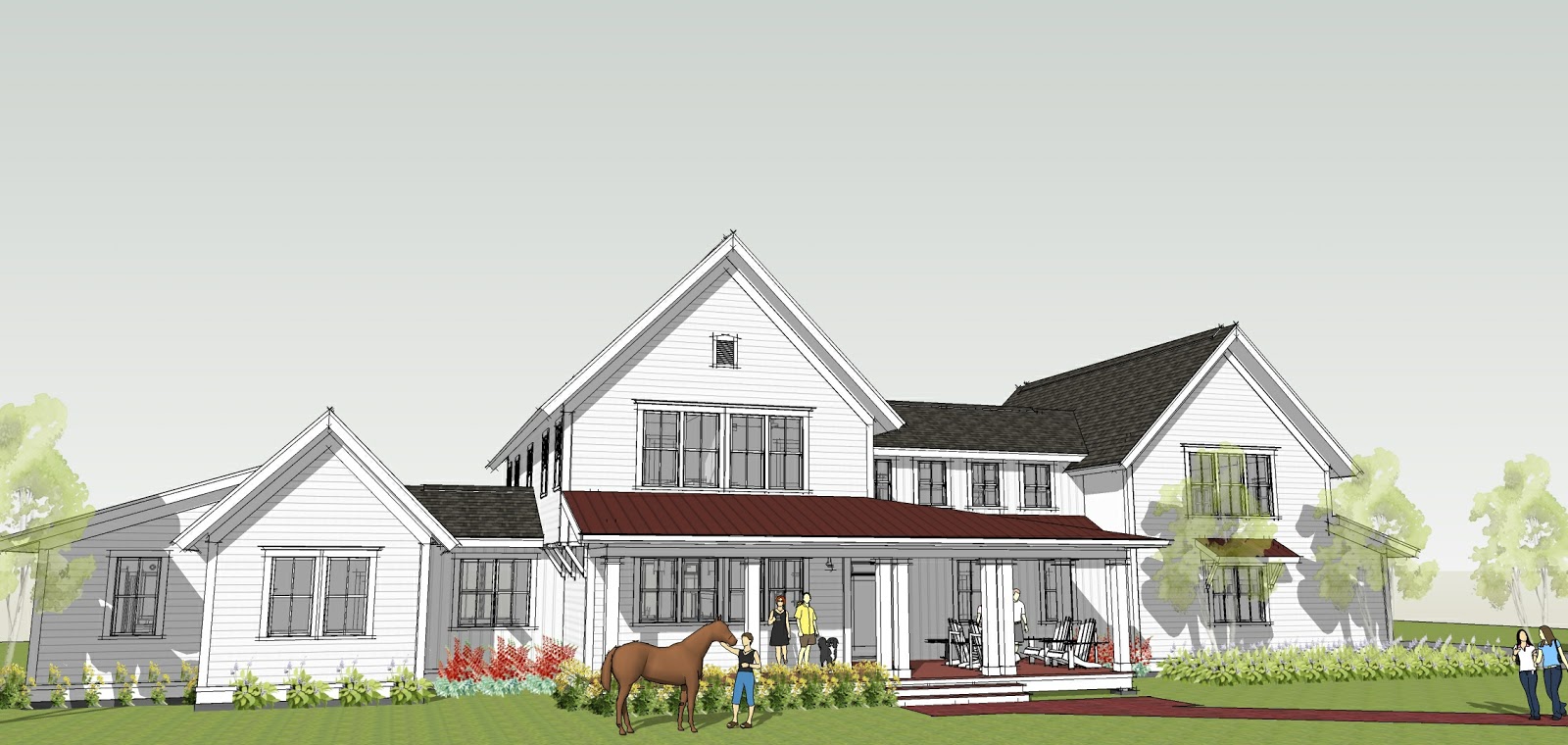ron brenner architects New Modern  Farmhouse  Design  Completed