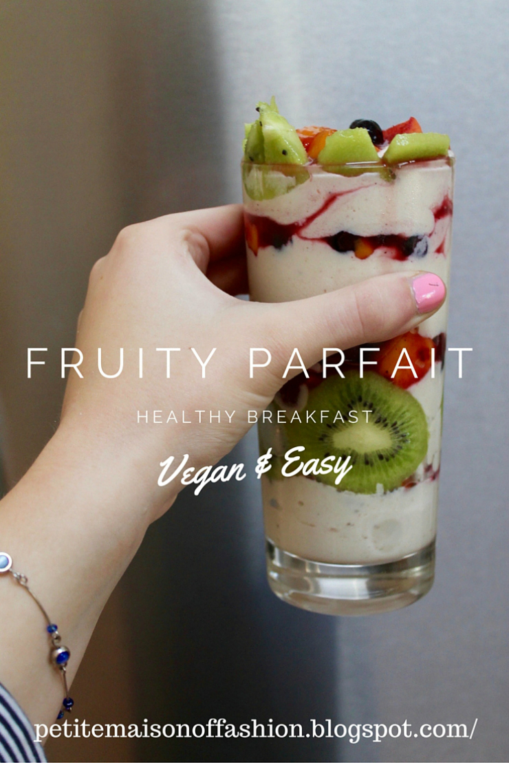 Vegan Banana Nice Cream Tofu Parfait - a great healthy breakfast 