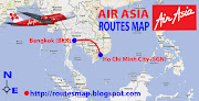 Air Asia Routes Mapflight from Ho Chi Mint to Bangkok (air asia to bangkok)