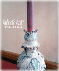 Chalk Painted Lamp via http://deniseonawhim.blogspot.com