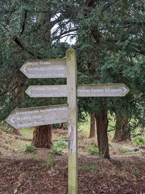 Visiting Cragside's Formal Gardens  - signposts