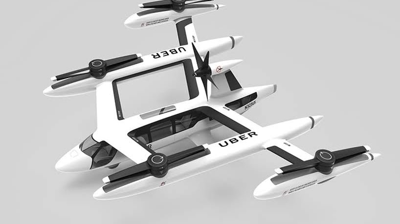 Uber revela el diseño de su nuevo concepto de vehículo volador que estaría operativo en 2023