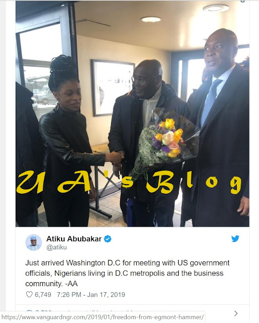 US Chamber of Commerce confirms Atiku’s business meeting in Washington