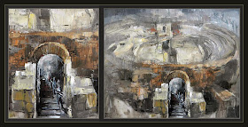 TARRAGONA-PINTURA-MONUMENTS-ROMA-ANFITEATRE-ART-PINTOR-ERNEST DESCALS